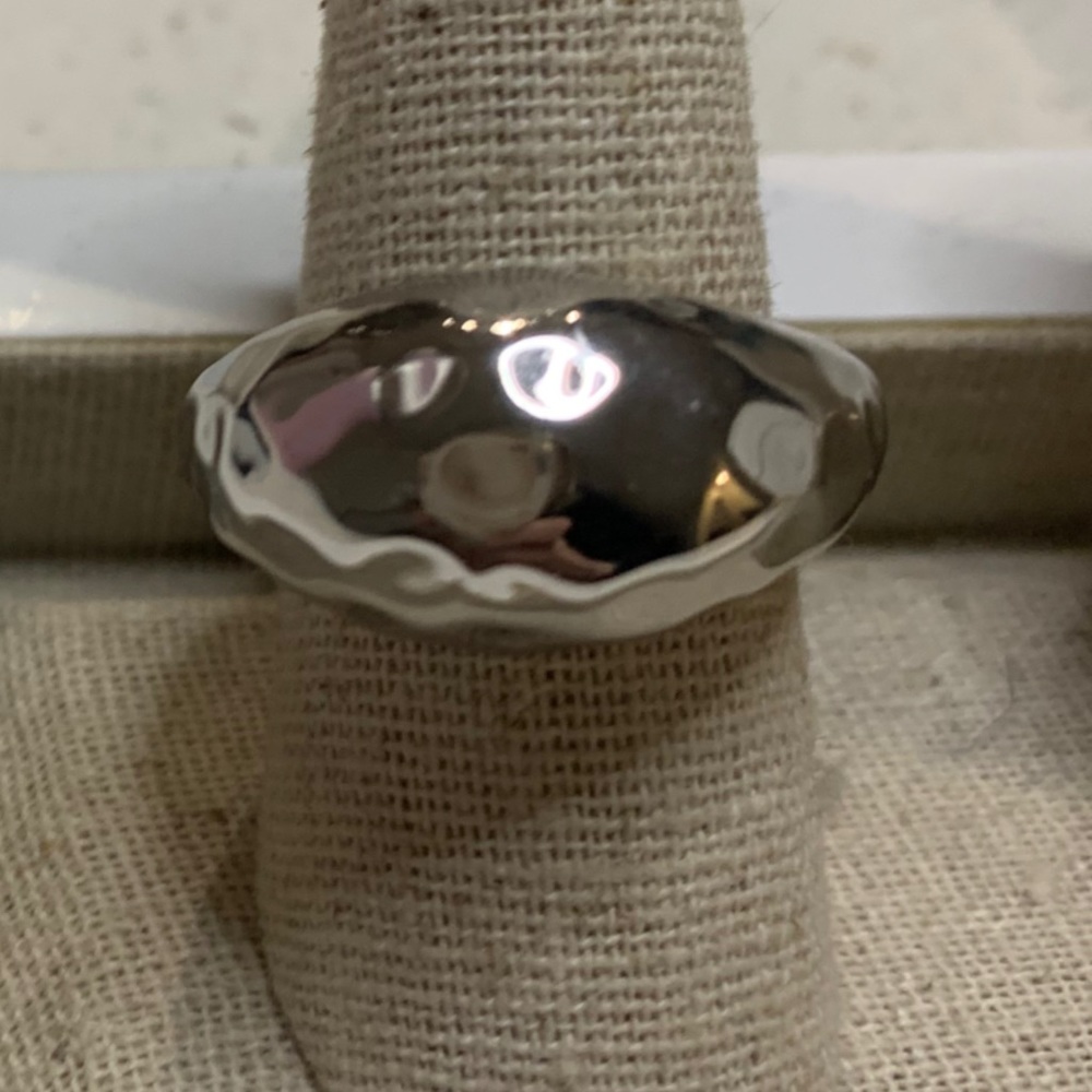 Chunky silver ring